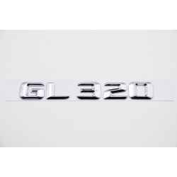 EMBLEMA LETRAS MERCEDES BENZ CLASE GL GL320 CROMADAS