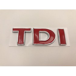 EMBLEMA TRASERO VOLKSWAGEN TDI ROJO
