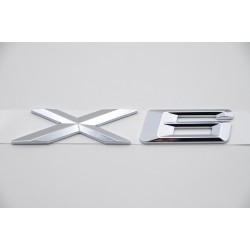 EMBLEMA TRASERO BMW X6 PLATA