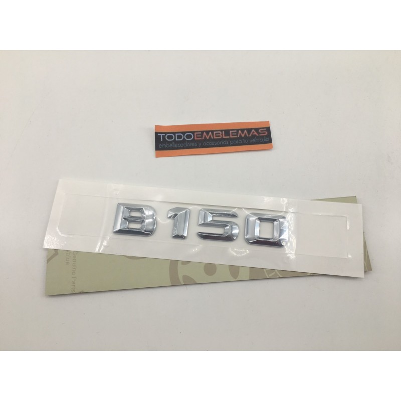 EMBLEMA LETRAS MERCEDES BENZ CLASE B B150 CROMADAS