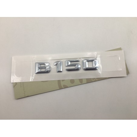 EMBLEMA LETRAS MERCEDES BENZ CLASE B B150 CROMADAS