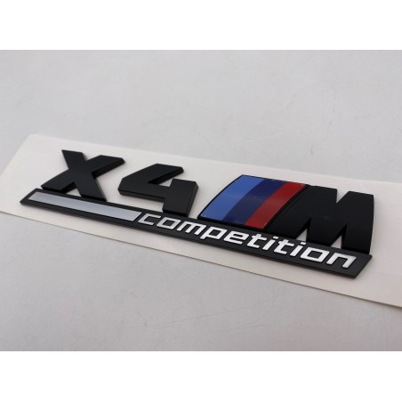 EMBLEMA TRASERO BMW X4 COMPETITION NEGRO