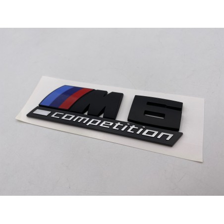 EMBLEMA TRASERO BMW M6 COMPETITION NEGRO