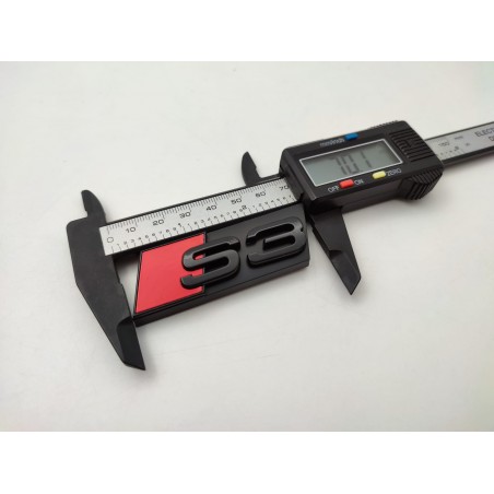 Emblema de Parrilla AUDI S3 Negro Brillo