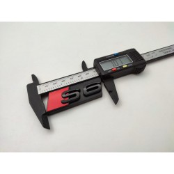 Emblema de Parrilla AUDI S6 Negro Brillo