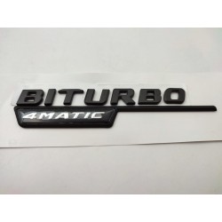 Emblemas Laterales MERCEDES-BENZ BITURBO 4MATIC Negro