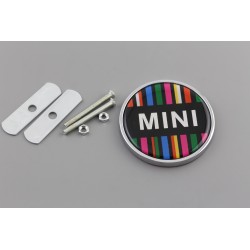 EMBLEMA PARRILLA MINI Redondo Rayas Colores