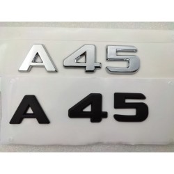 NUEVO EMBLEMA LETRAS MERCEDES BENZ CLASE A A45 AMG NEGRAS