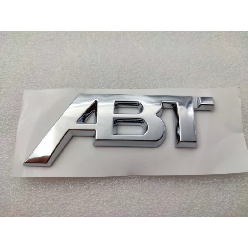 Emblema Trasero Pequeño ABT Plata 84mm