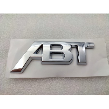 Emblema Trasero Pequeño ABT Plata 84mm