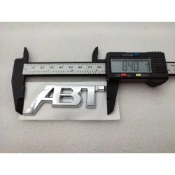 Emblema Trasero Pequeño ABT Plata 84mm