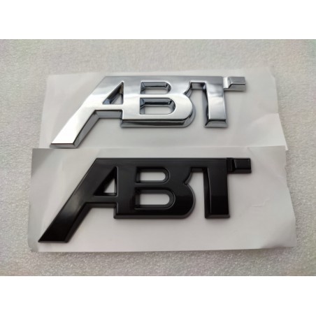 Emblema Trasero Pequeño ABT Plata 84mm