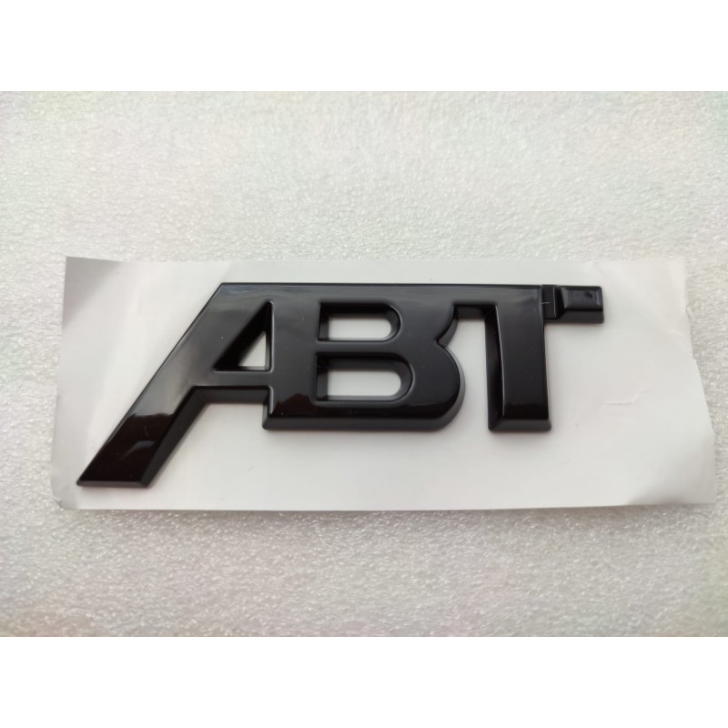 Emblema Trasero Pequeño ABT Negro 84mm