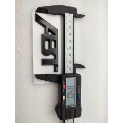 Emblema Trasero Pequeño ABT Negro 84mm