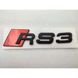 Emblema Trasero AUDI RS3 Negro