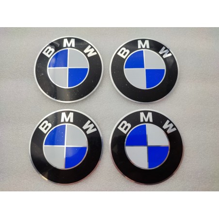 Chapas Adhesivas Centro de Rueda BMW Azul 70mm