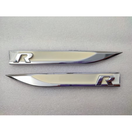 Emblemas Laterales VOLKSWAGEN R Blanco