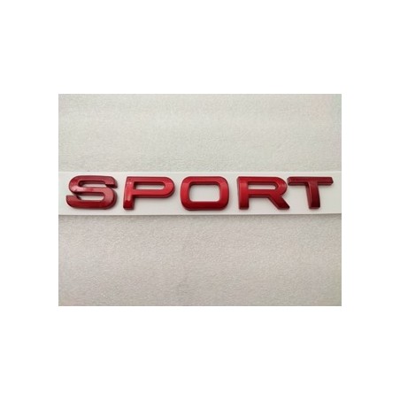 EMBLEMA LATERAL O TRASERO LETRAS SPORT LAND ROVER ROJAS