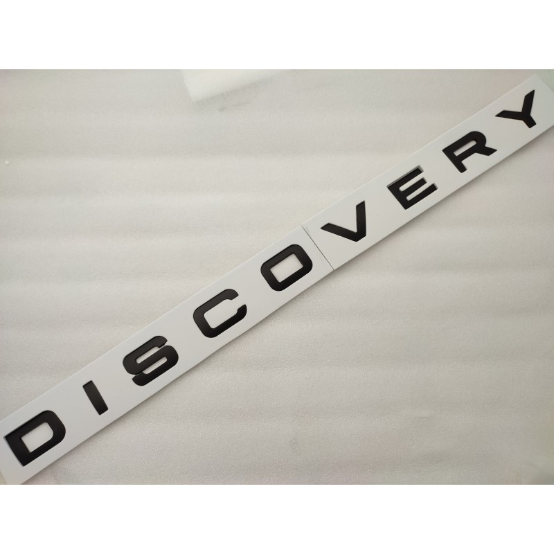 Emblema Delantero o Trasero Letras DISCOVERY Negras Mate
