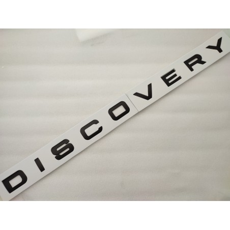 Emblema Delantero o Trasero Letras DISCOVERY Negras Mate