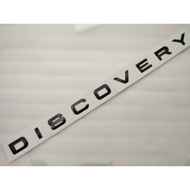 Emblema Delantero o Trasero Letras DISCOVERY Negras Brillo