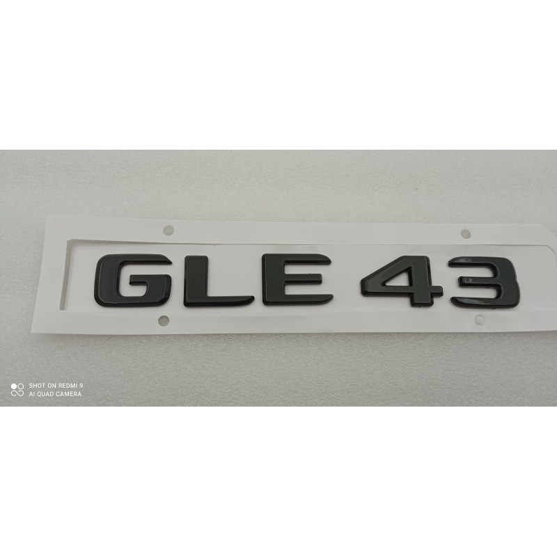 NUEVO EMBLEMA LETRAS MERCEDES BENZ CLASE GLE GLE43 NEGRAS