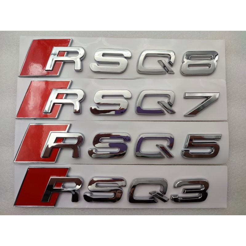 Emblema Trasero AUDI RSQ8 Cromado