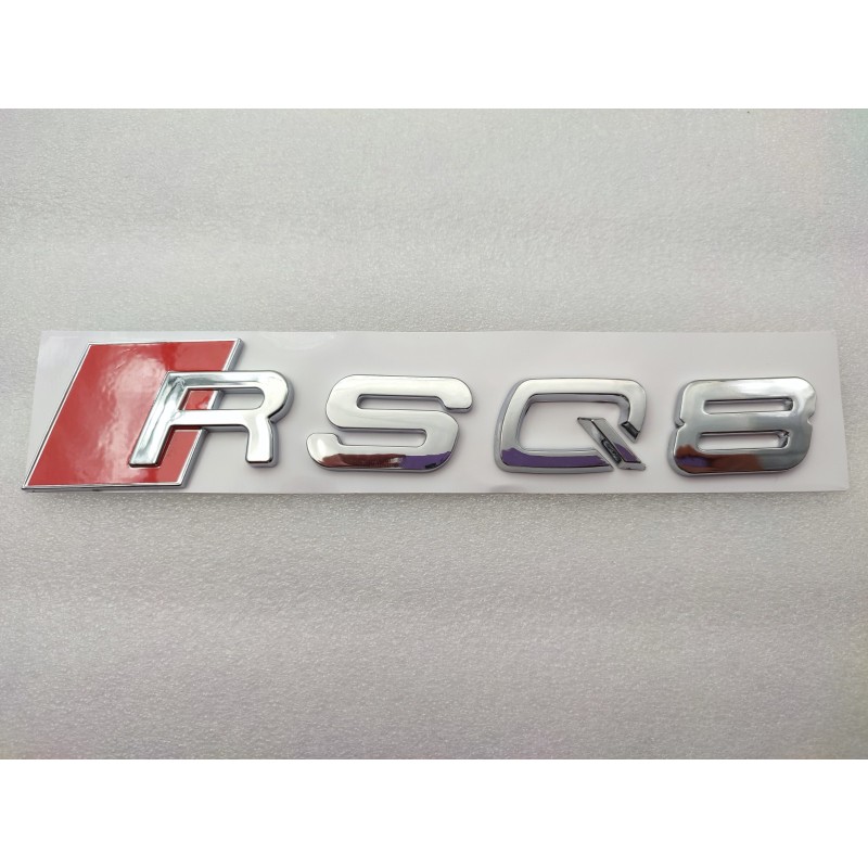 Emblema Trasero AUDI RSQ8 Cromado