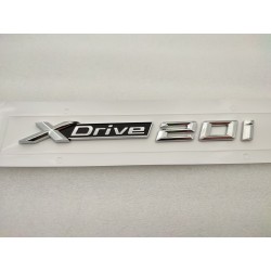 Emblema Letras BMW XDRIVE 20i Cromado