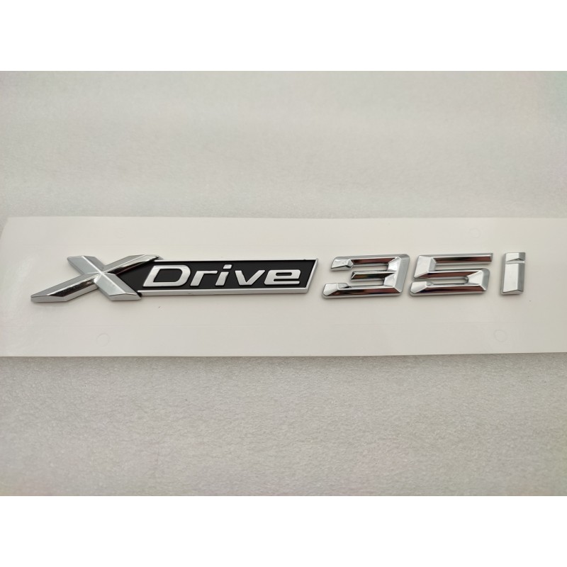 Emblema Letras BMW XDRIVE 35i Cromado