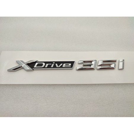 Emblema Letras BMW XDRIVE 35i Cromado