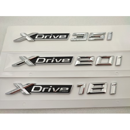 Emblema Letras BMW XDRIVE 35i Cromado