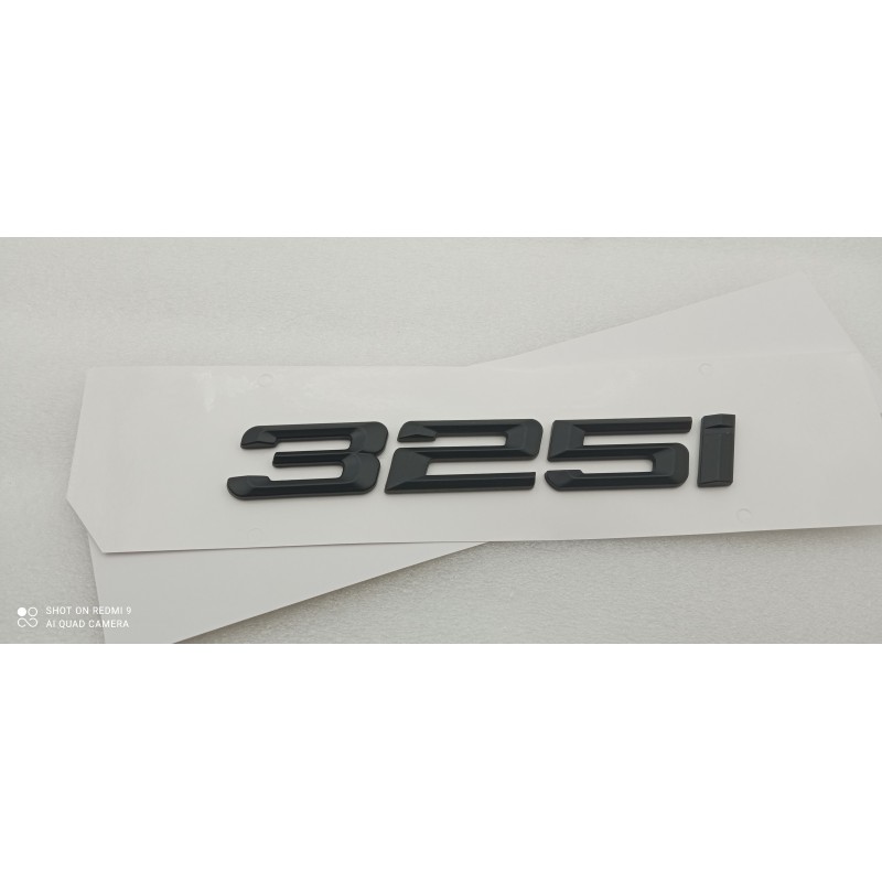 EMBLEMA TRASERO LETRAS BMW SERIE 3 325i NEGRAS