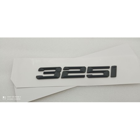 EMBLEMA TRASERO LETRAS BMW SERIE 3 325i NEGRAS
