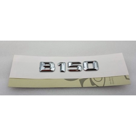 EMBLEMA LETRAS MERCEDES BENZ CLASE B B150 CROMADAS