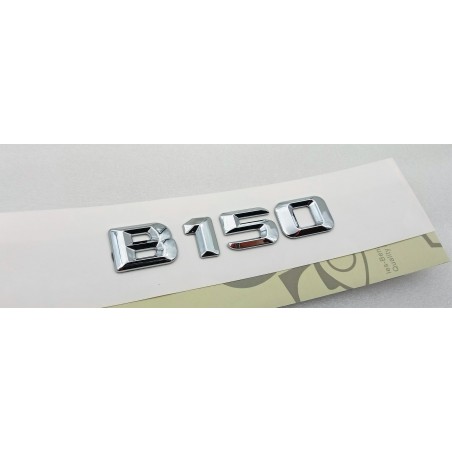 EMBLEMA LETRAS MERCEDES BENZ CLASE B B150 CROMADAS