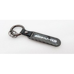Llavero de carbono con logo mercedes amg