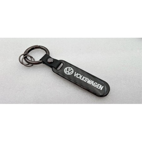 LLAVERO de CARBONO con LOGO VOLKSWAGEN Perfecto para regalo!