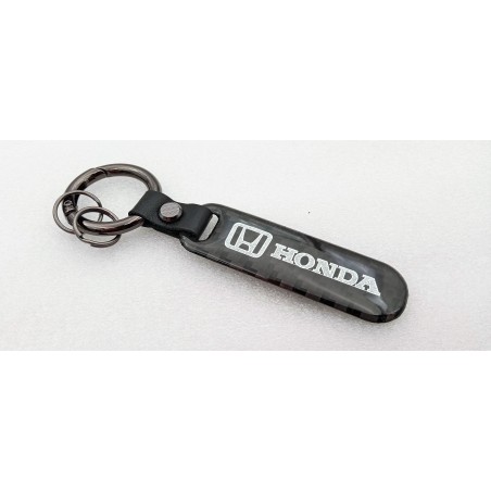 LLAVERO de CARBONO con LOGO HONDA Perfecto para regalo!