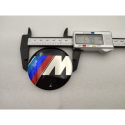 Chapa Adesiva BMW M 67mm Metalica
