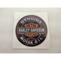 VINILO LOGO HARLEY DAVIDSON GENUINE MOTOR OIL